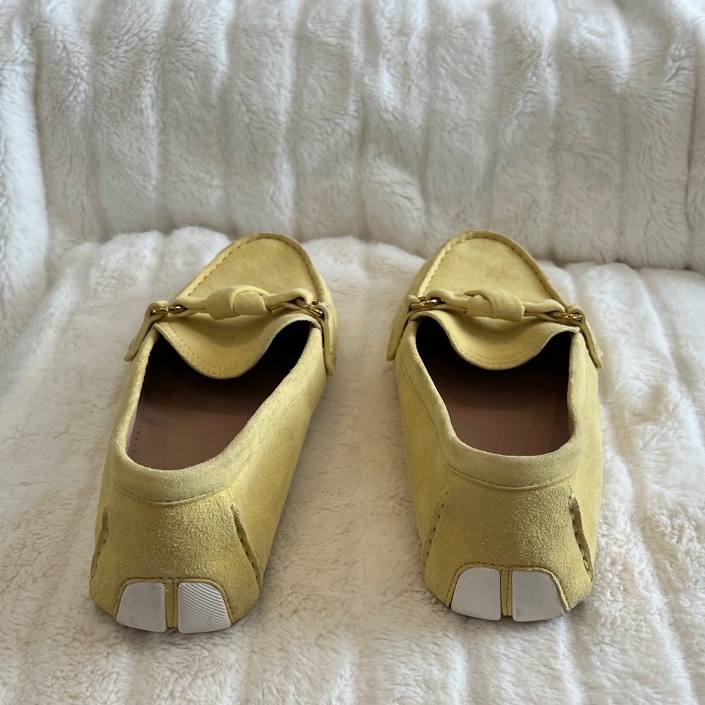 Cole Haan Lemon Suede Knot Loafers - Picture 5 of 8